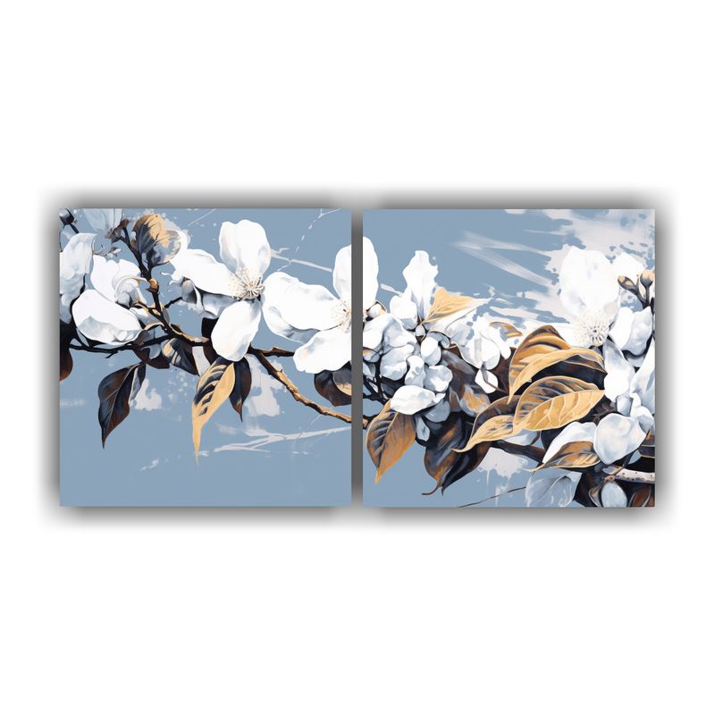 GENERICO - Pinturas Decorativas De Dos Composiciones Expresion Mágico  160x80cm