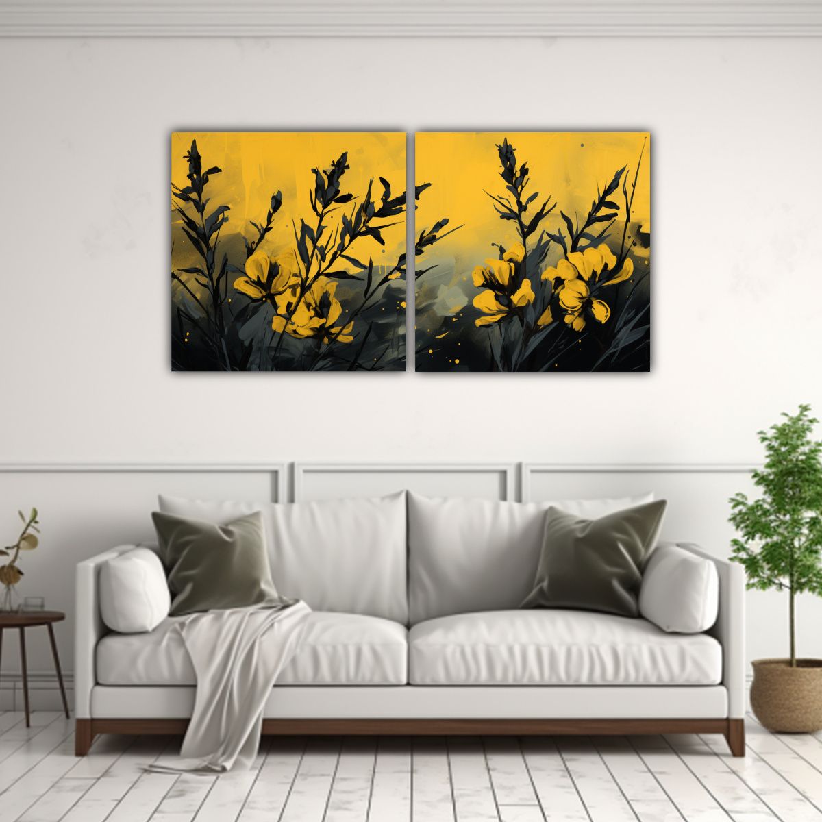 GENERICO - Pinturas Decorativas De Cuadro De Baño Con Dos Composicione 160x80cm
