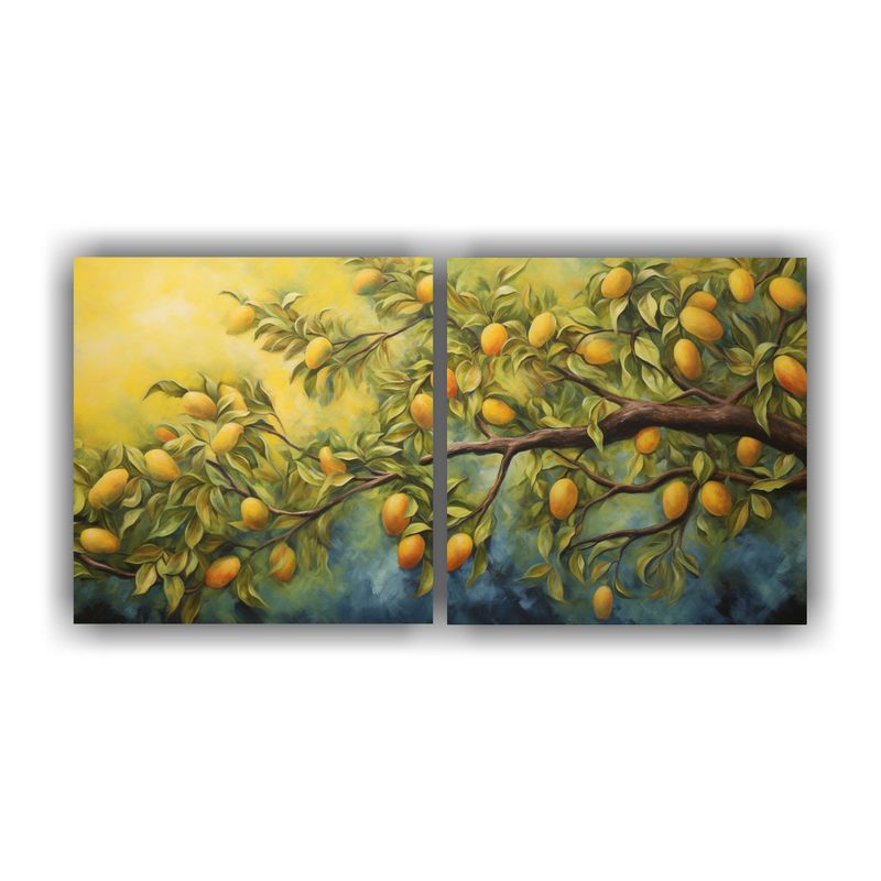 GENERICO - Cuadros De Dibujo Equilibrio Abstracto De Un Árbol De Mango 160x80cm