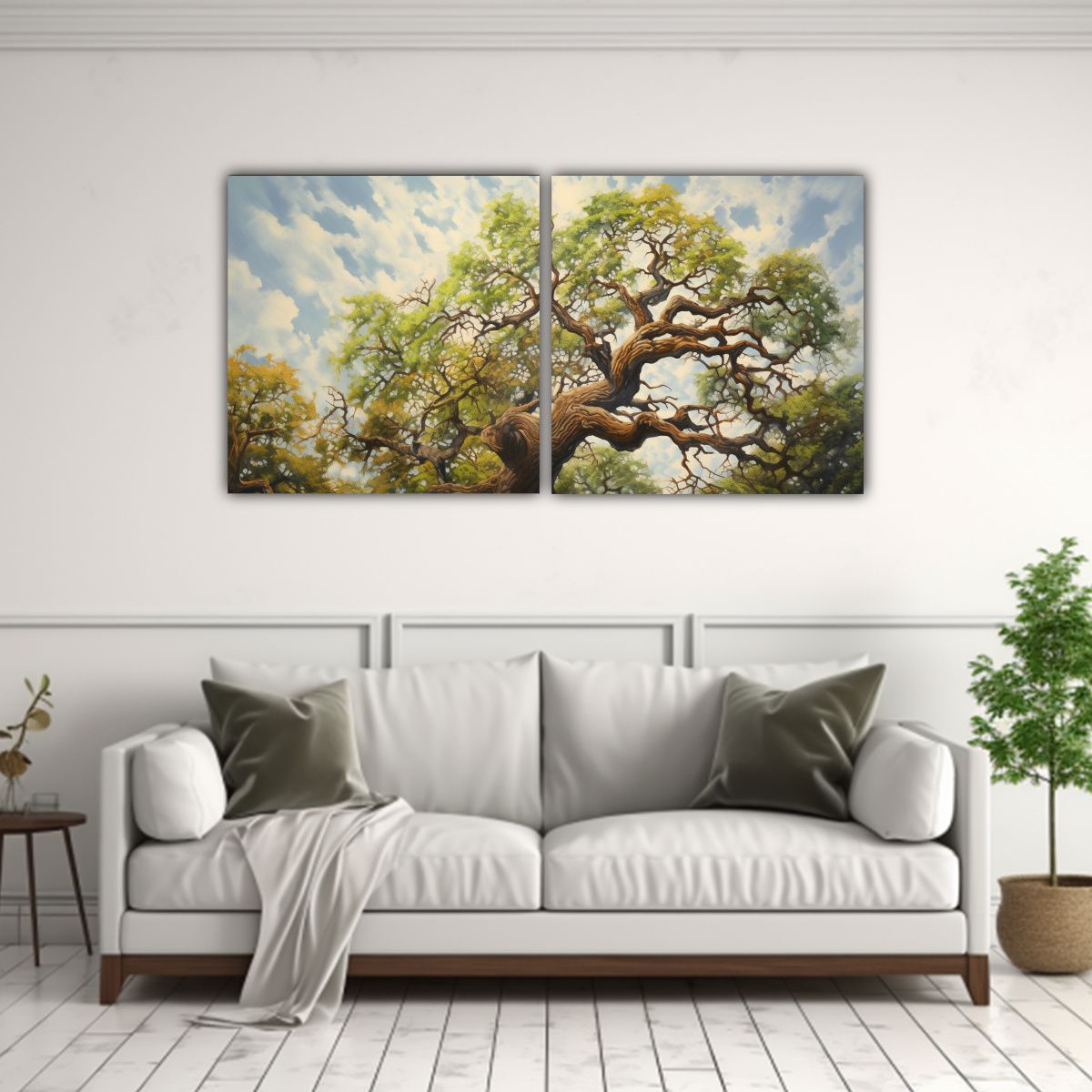 GENERICO - Pintura Abstracta De Roble En Estilo De óleo De Alta Calida 160x80cm