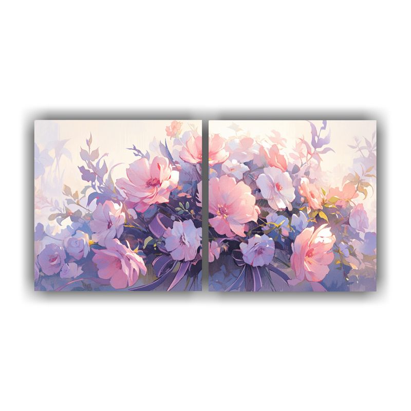 GENERICO - Cuadros Bellas Líneas Belleza Pintura En Lienzo Púrpura Y  160x80cm