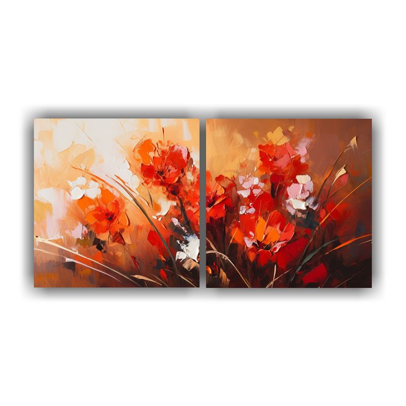 GENERICO - Cuadro Decorativo En Bastidor De Dos Telas En Bonitos Colore 160x80cm