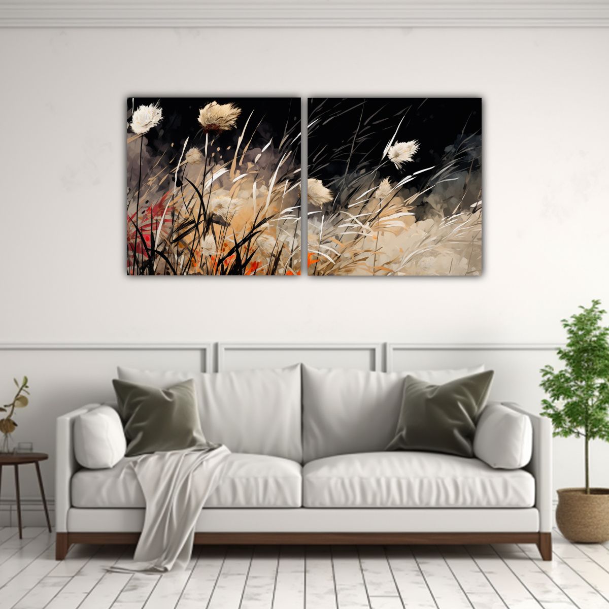 GENERICO - Cuadro Hermoso Para Oficina Granos De Arroz En Colores Suave 160x80cm