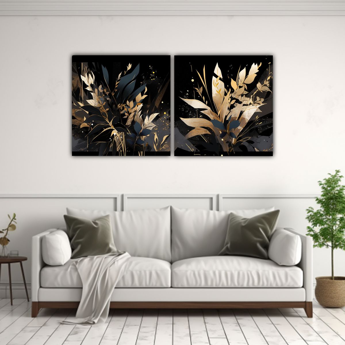 GENERICO - Pinturas De Decoración En Vida Gold Y Negro, Atmosfera Neon 160x80cm