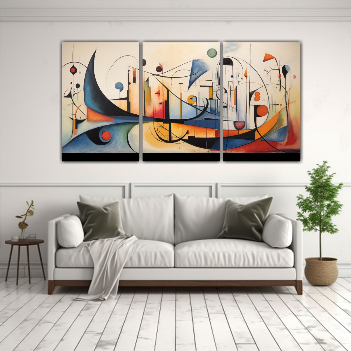 GENERICO - Cuadros Impresos Luminosos De Viaje Por La Historia Del Arte 240x120cm