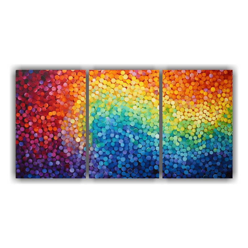GENERICO - Pinturas Decorativas Que Fusionan El Puntillismo Con El Vibr 240x120cm