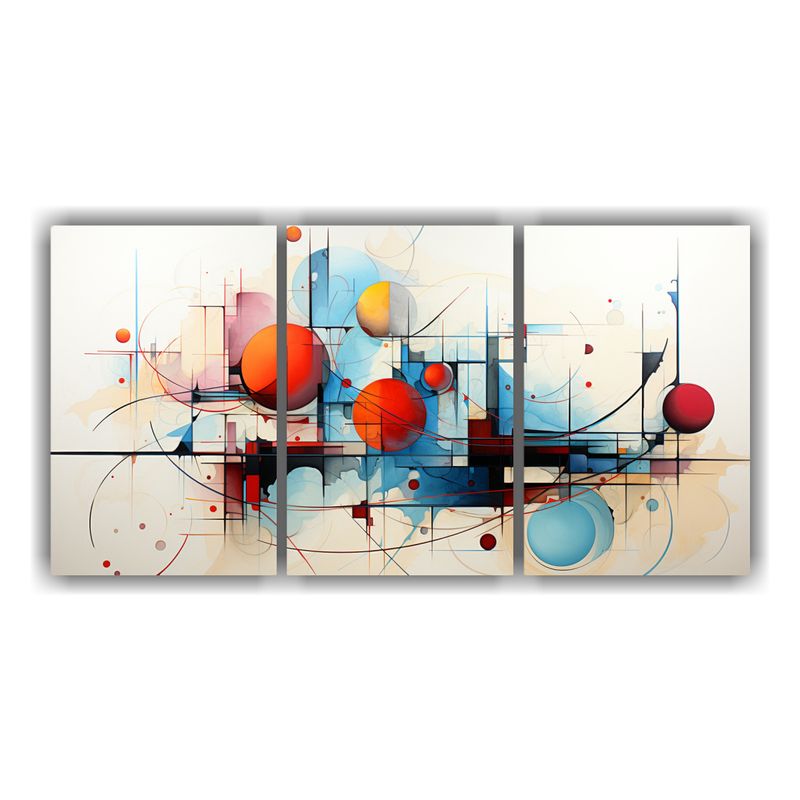 GENERICO - Cuadros Decorativos Abstractos De Vitalidad En Expresionismo 240x120cm