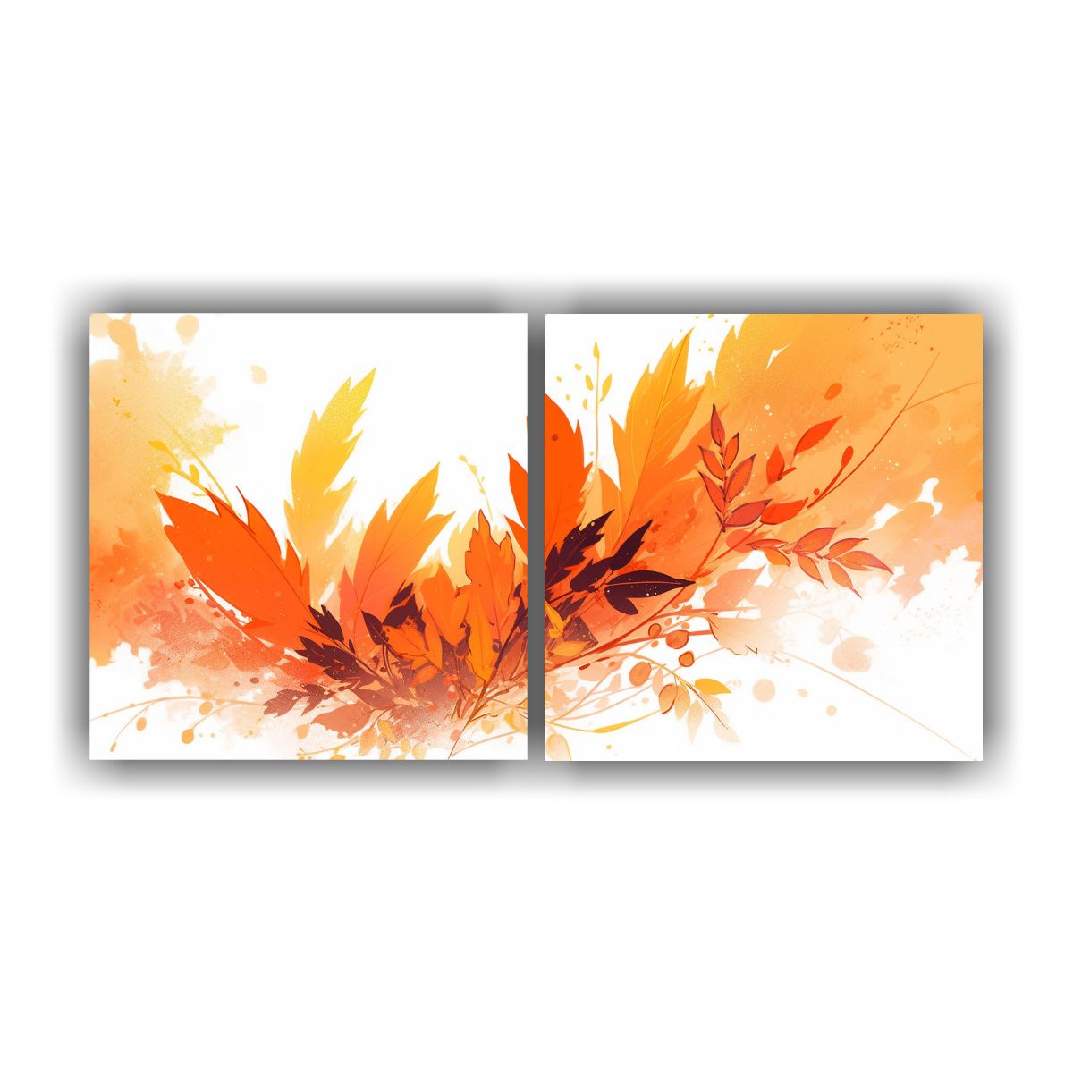 GENERICO - Pinturas De Decoración Con Líneas Finas En Amarillo Y Nara 160x80cm