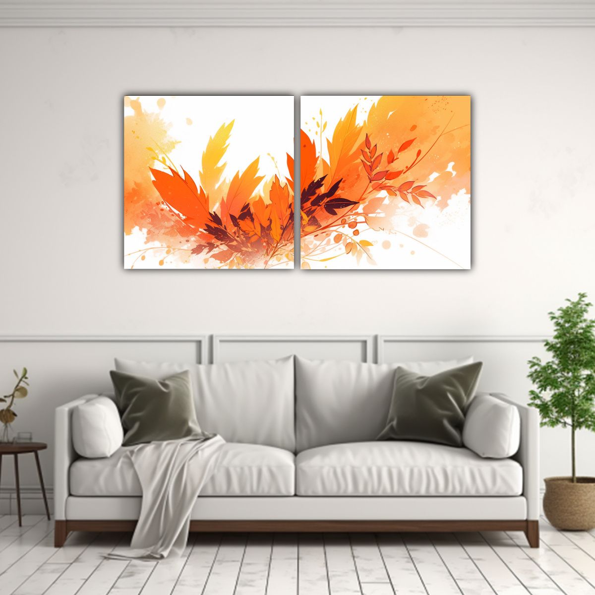 GENERICO - Pinturas De Decoración Con Líneas Finas En Amarillo Y Nara 160x80cm