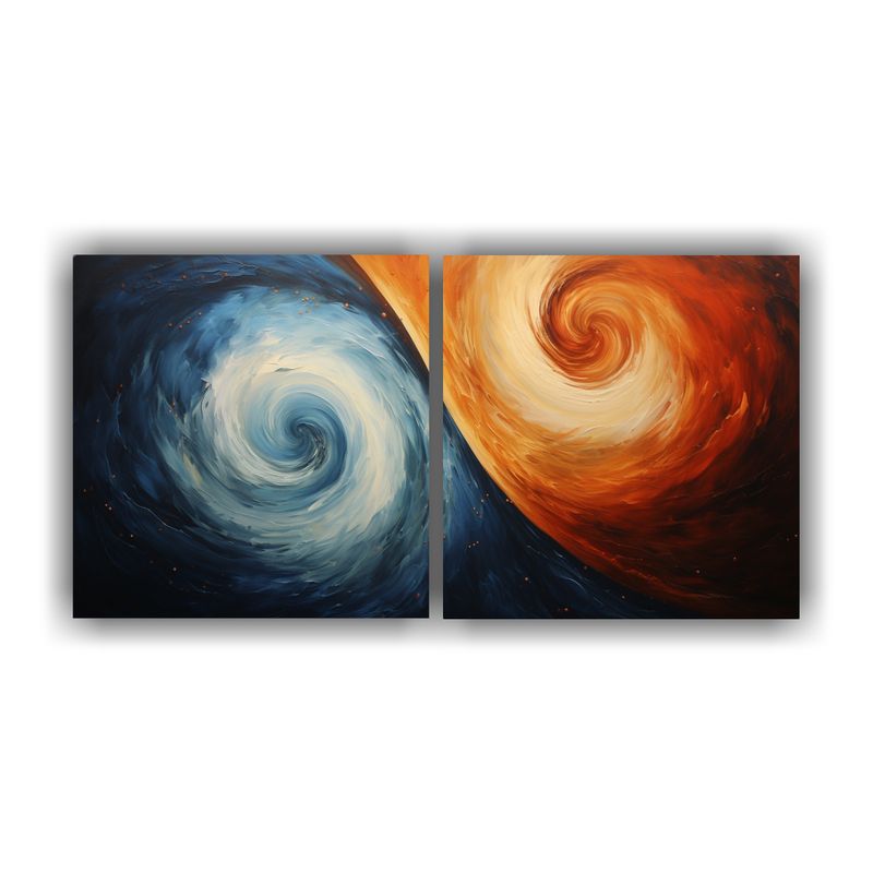 GENERICO - Pinturas Decorativas De Arte Abstracto Y Cosmología Del Yin 160x80cm
