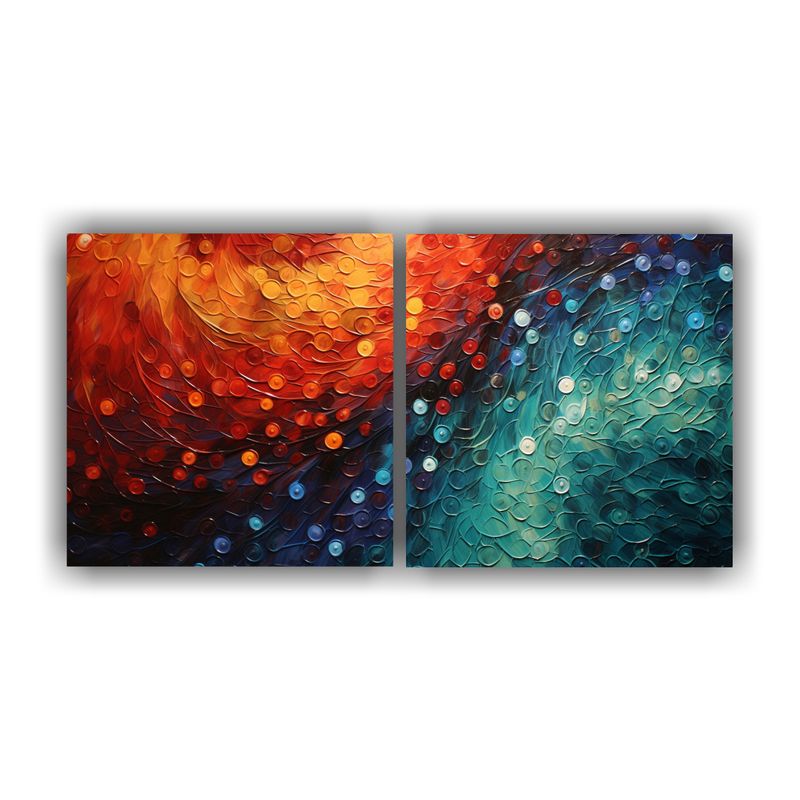 GENERICO - Lienzos Decorativos Urbanos Con Patrones Abstractos Inspirad 160x80cm