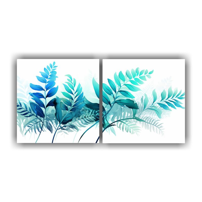 GENERICO - Pinturas Decorativas De Dos Telas En Bastidor Con Belleza Na 160x80cm