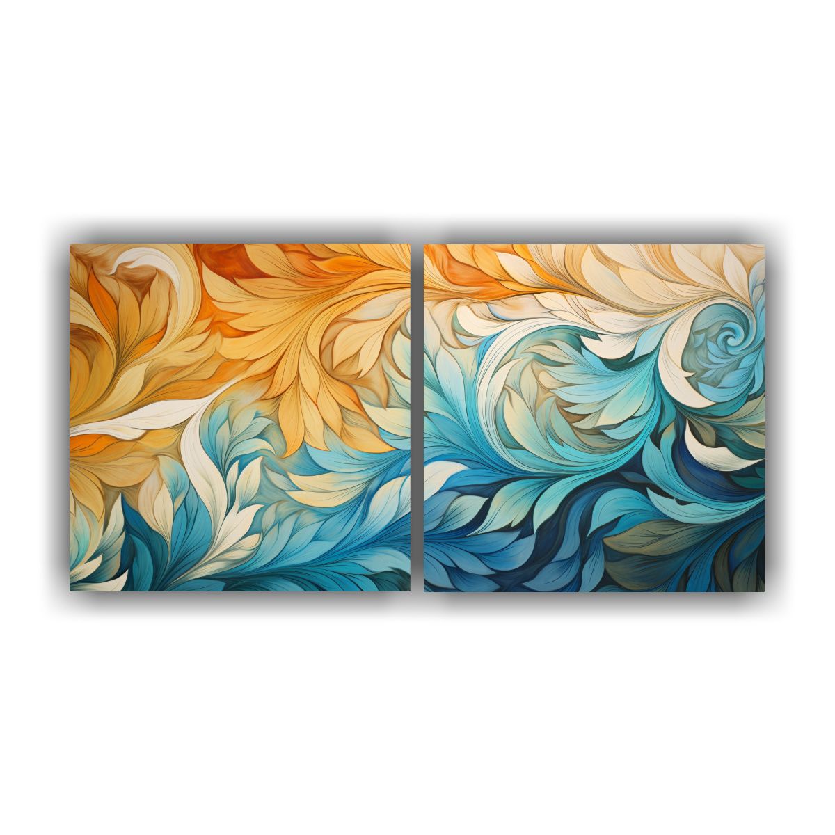 GENERICO - Pinturas Decorativas Con Abstractos En Espiral Inspirados En 160x80cm