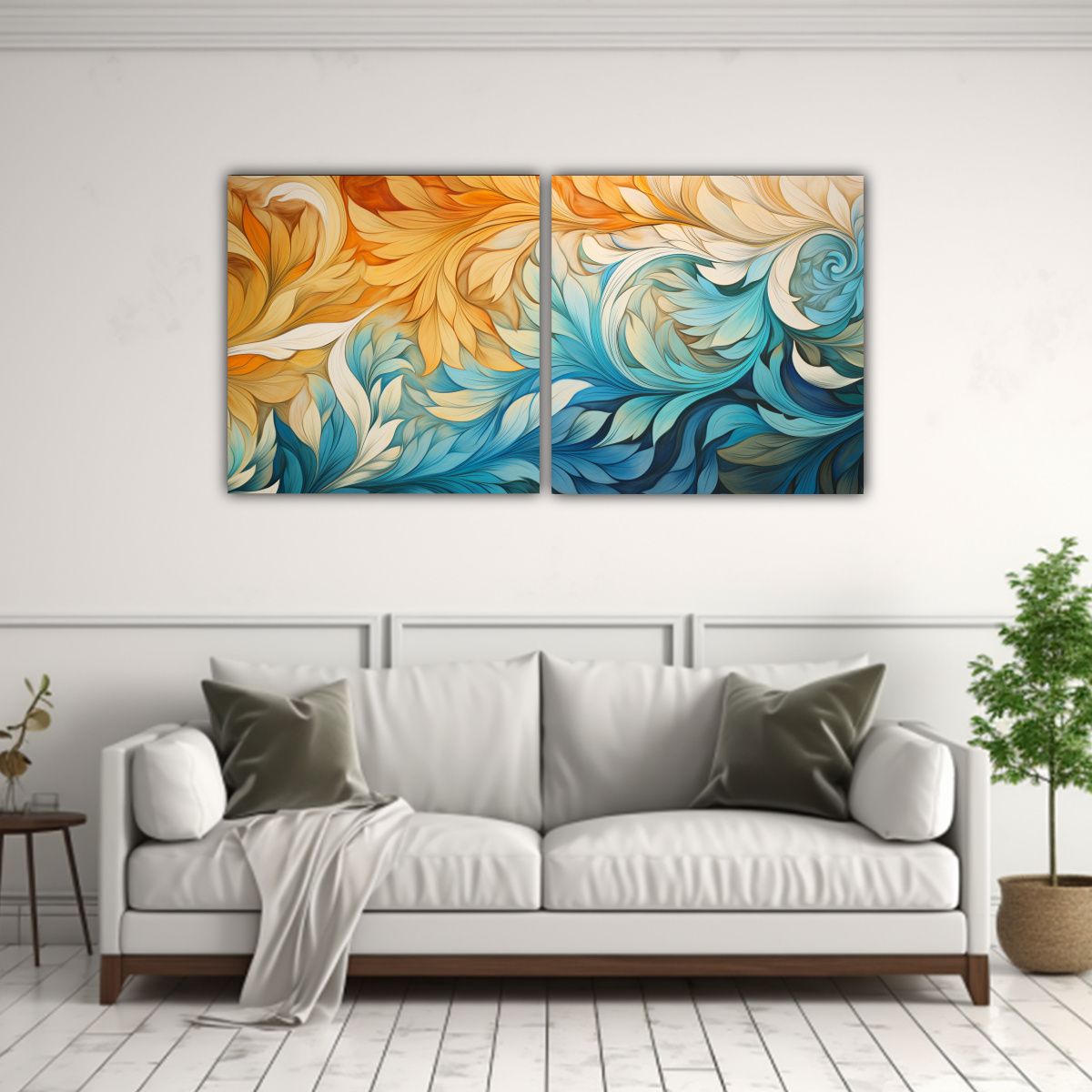 GENERICO - Pinturas Decorativas Con Abstractos En Espiral Inspirados En 160x80cm