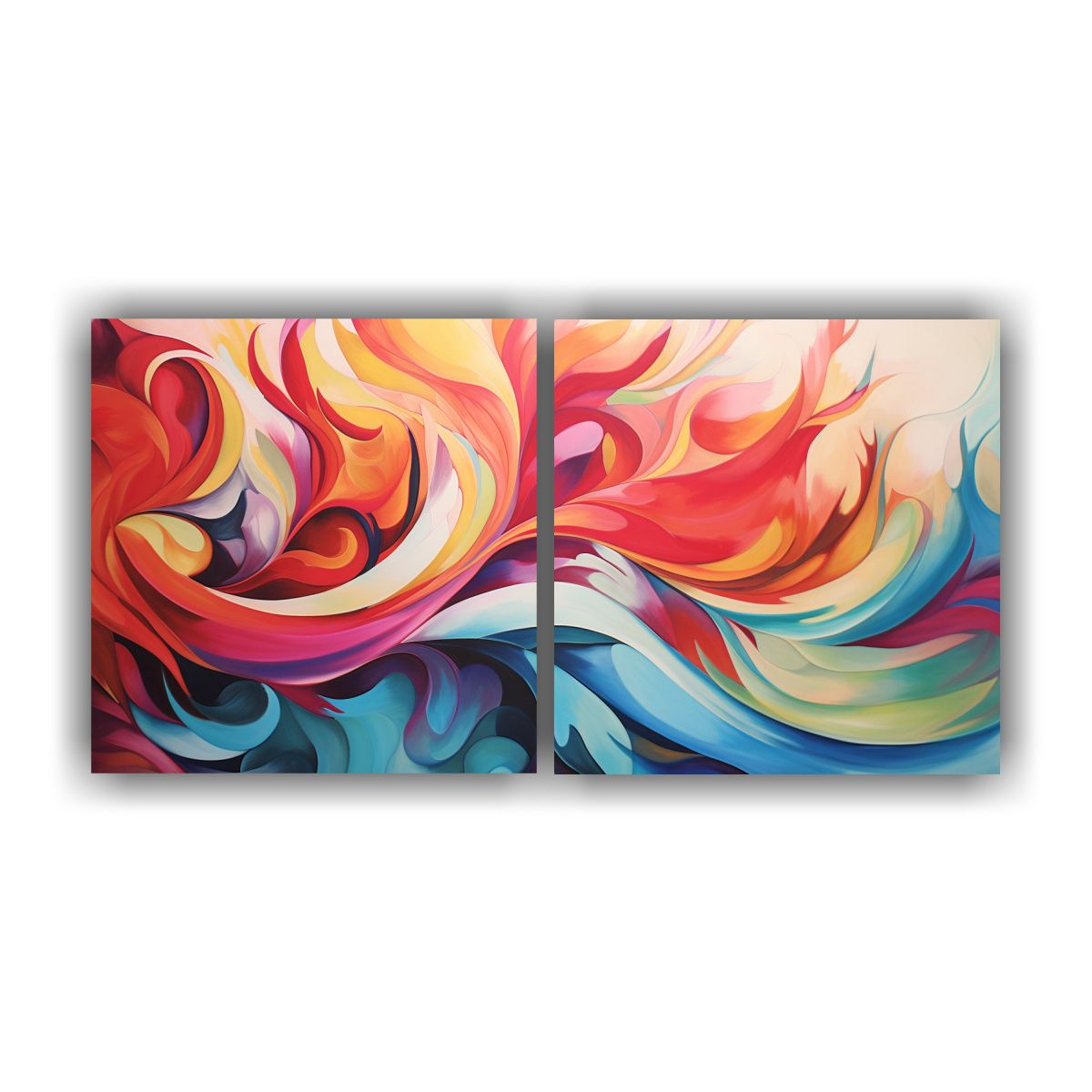 GENERICO - Cuadros Tela Sublimada Minimalismo Con Vibrantes Y Alegres P 160x80cm