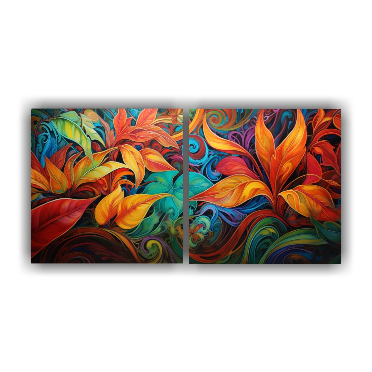 GENERICO - Pinturas Decorativas De Patrones Abstractos Giratorios Y Vib 160x80cm