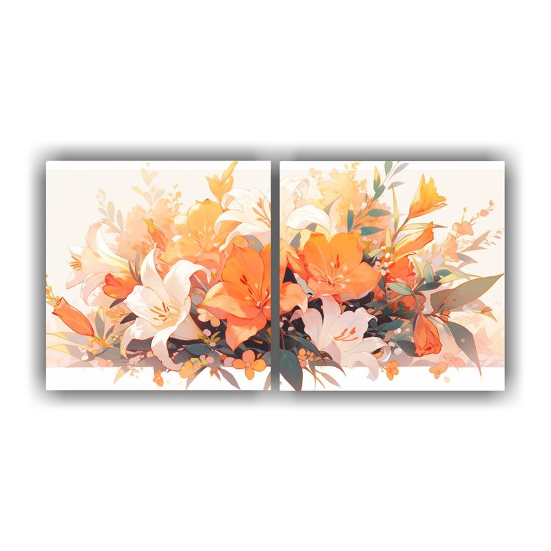 GENERICO - Pinturas Decorativas Con Intensidad Protagonista En Blanco Y 160x80cm
