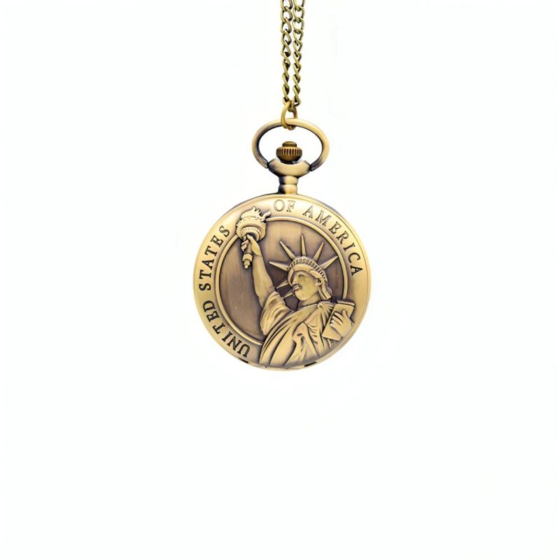 OEM - Reloj Bolsillo Estatua de la Libertad