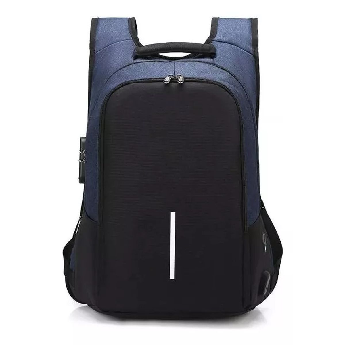 GENERICO - Mochila Ejecutiva Usb Porta Notebook Y Candado Gris