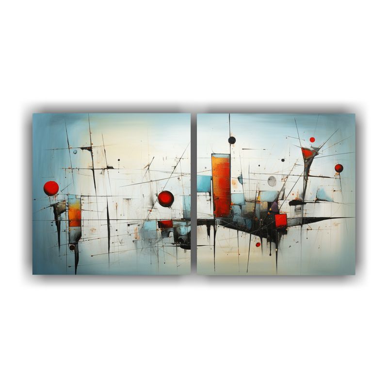 GENERICO - Cuadros Abstractos Para Decoración: Detalles E Imágenes De 160x80cm