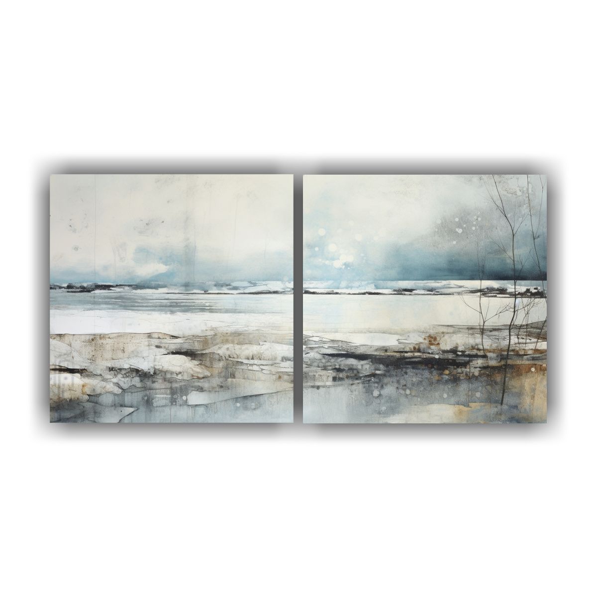 GENERICO - Pintura Horizontal Con Sensibilidad Artística En Blanco, Tu 160x80cm