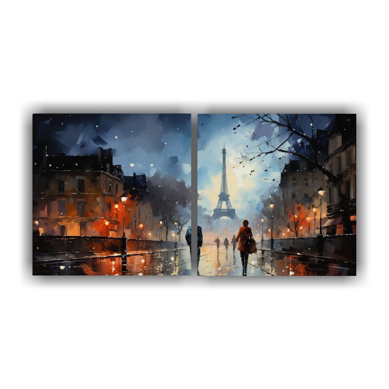 GENERICO - Pinturas Decorativas De Dos Hombres Besándose En Las Calles 160x80cm