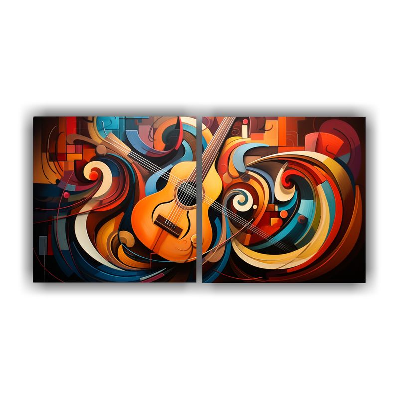 GENERICO - Pintura Abstracta Colorida Y Enérgica Para Decoración De I 160x80cm