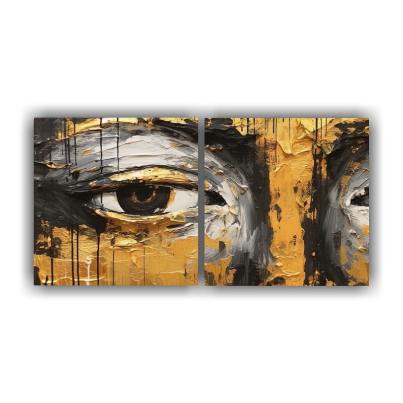 GENERICO - Pintura Abstracta Moderna De Buddha En Colores Representativ 160x80cm