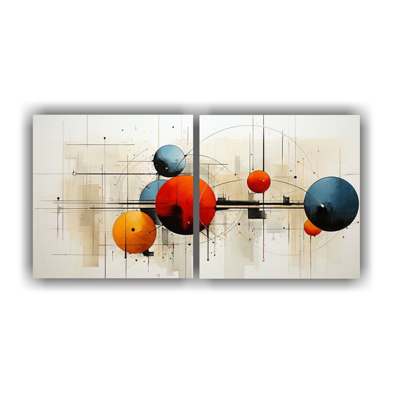 GENERICO - Pinturas De Arte Decorativo Con Vida Espectacular En Dos Tel 160x80cm