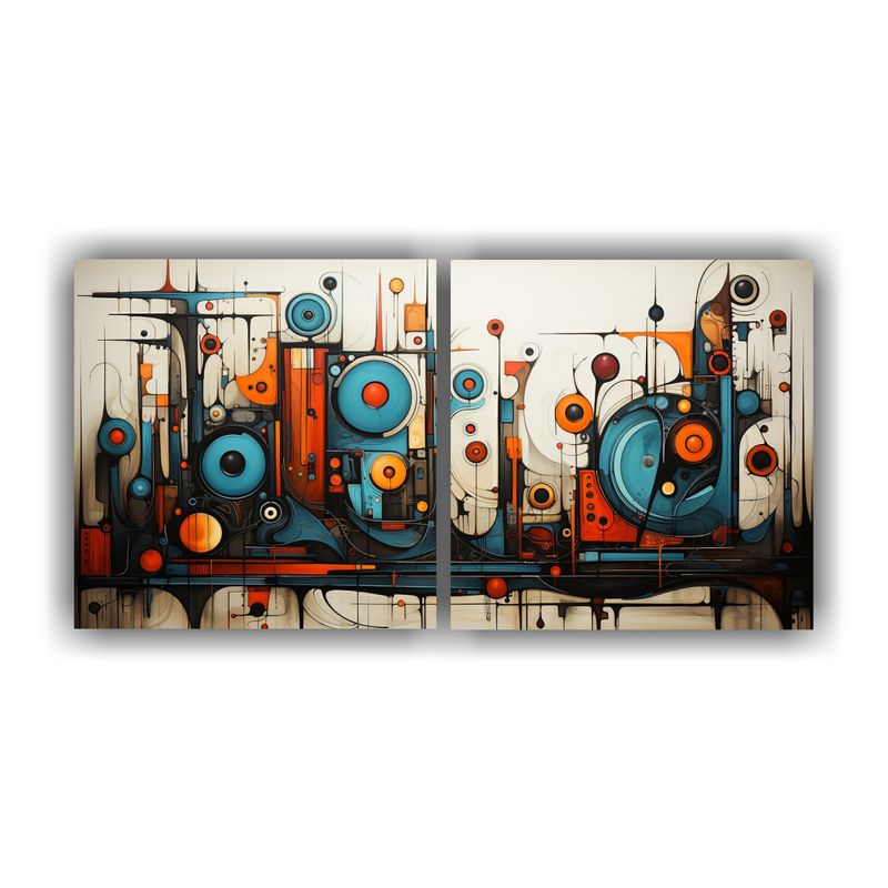 GENERICO - Pinturas Abstractas De Arte Visual Para Decoración De Pared 160x80cm