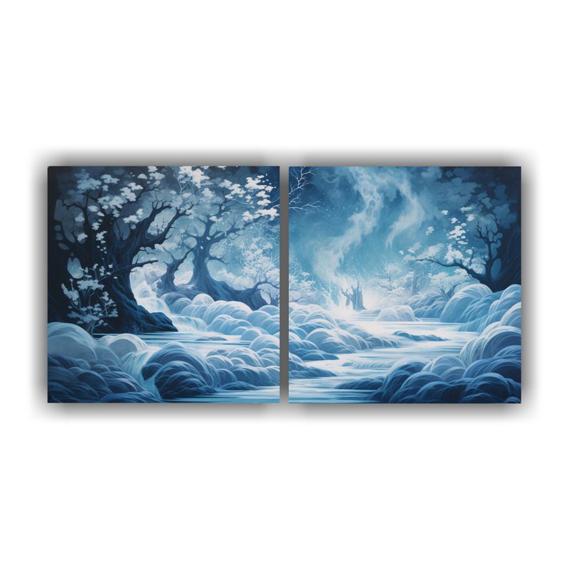 GENERICO - Pintura Decorativa De La Belleza Abstracta De Una Cascada Es 160x80cm