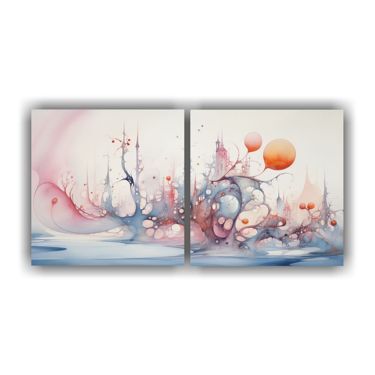 GENERICO - Lienzos Alta Calidad Arte Grafico Surreal Abstracto Delicado 160x80cm