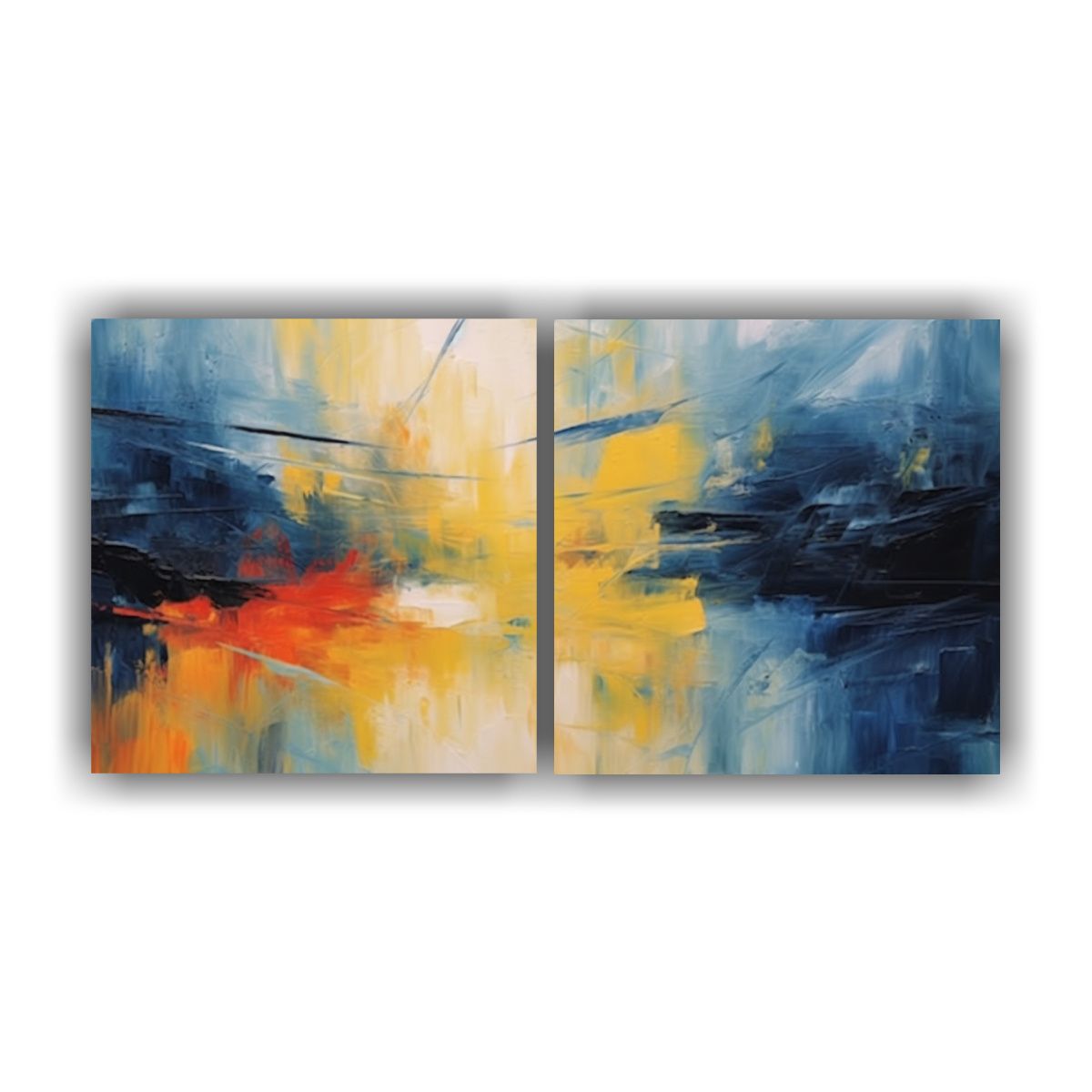 GENERICO - Pinturas Decorativas Abstractas De Estilo Impresionismo Mini 160x80cm