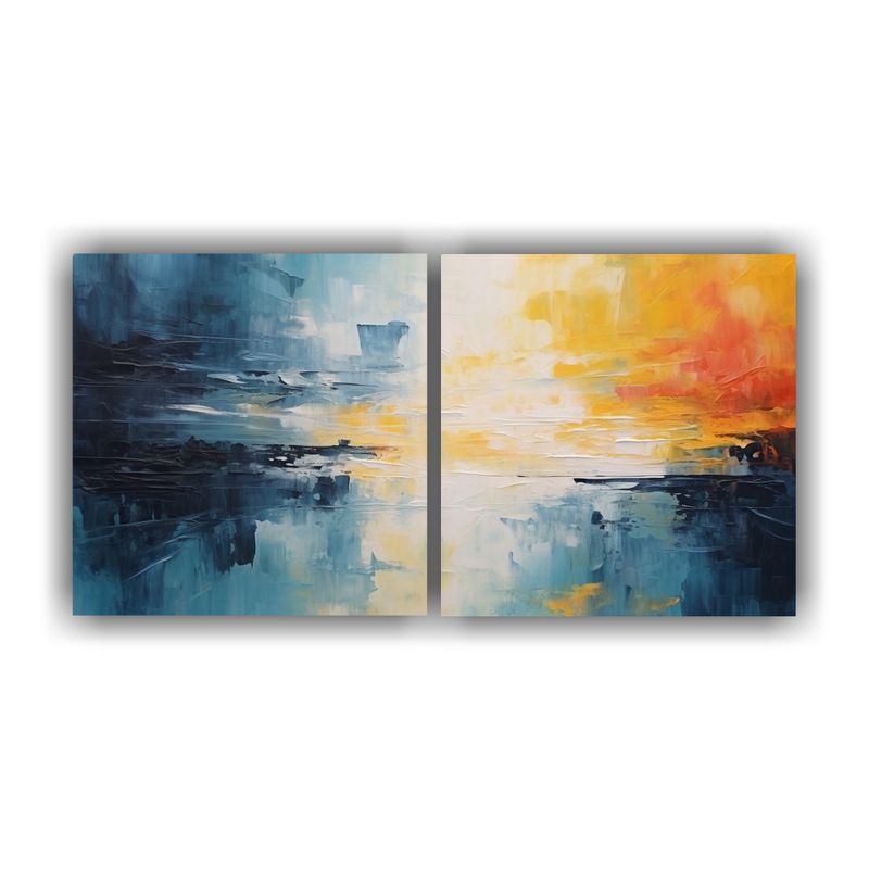 GENERICO - Pinturas Abstractas Impresionistas Minimalistas En Estilo De 160x80cm