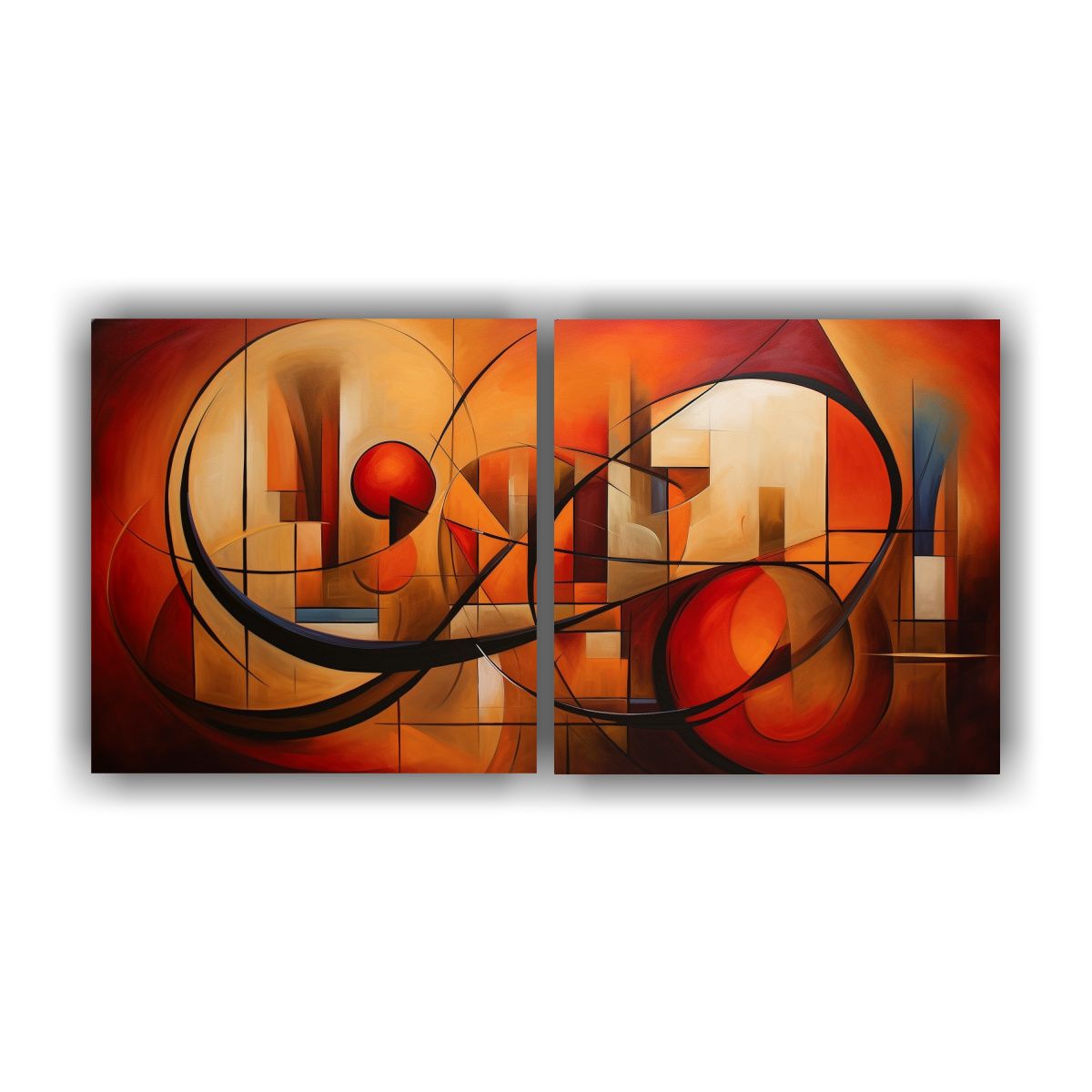 GENERICO - Cuadro Abstracto De Bailarín Moderno 160x80cm