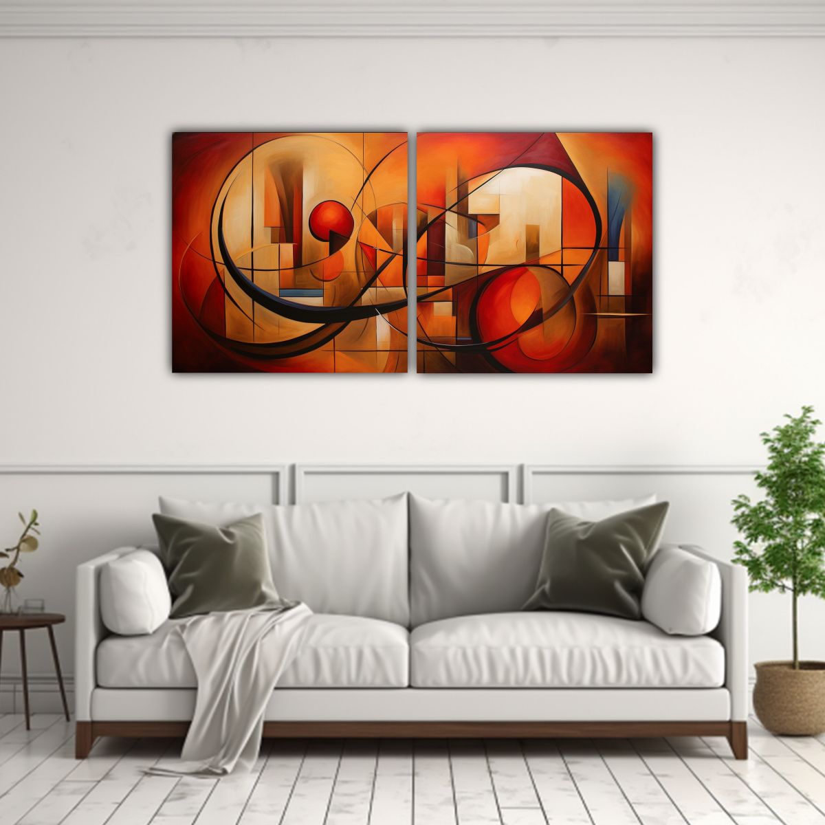 GENERICO - Cuadro Abstracto De Bailarín Moderno 160x80cm