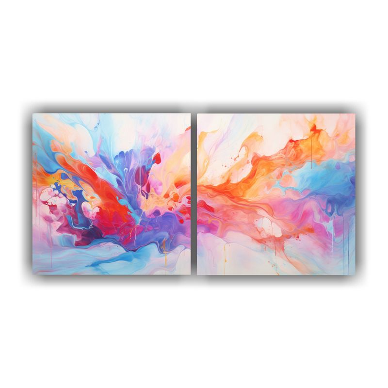 GENERICO - Pinturas Decorativas Modernas De Estallido De Color En Expre 160x80cm
