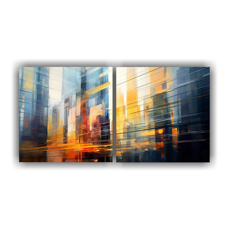 GENERICO - Pinturas De Decoración En óleo Impresionista En Un Edifici 160x80cm