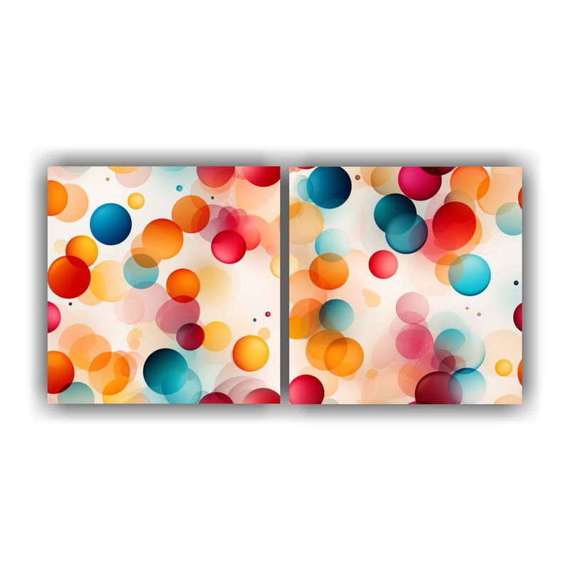 GENERICO - Juego De 2 Telas Vintage En Bastidor Con Estampado Estrellad 160x80cm