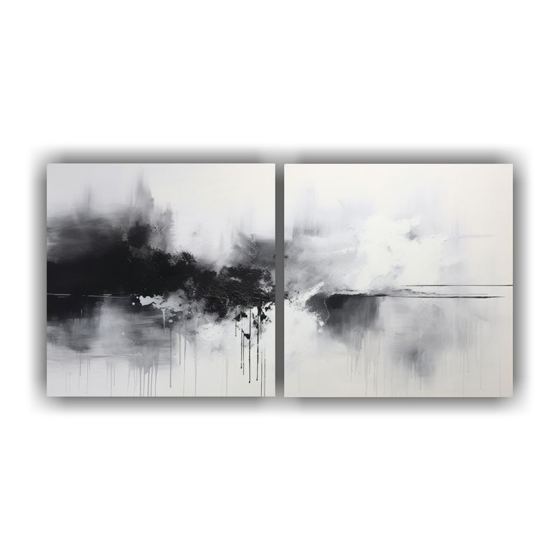 GENERICO - Pintura Abstracta Cultural Sobre Cambio Climático En Lienzo 160x80cm