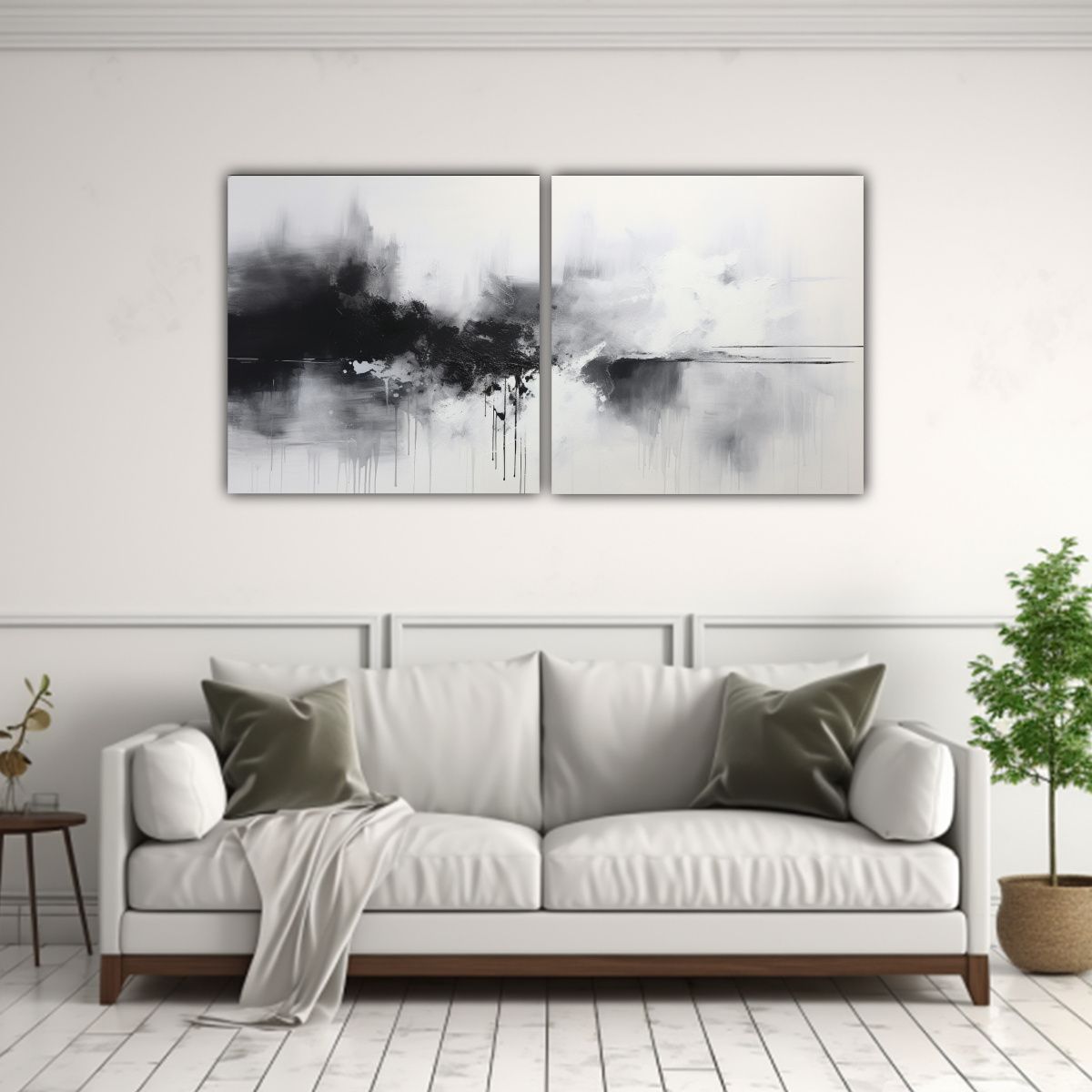 GENERICO - Pintura Abstracta Cultural Sobre Cambio Climático En Lienzo 160x80cm