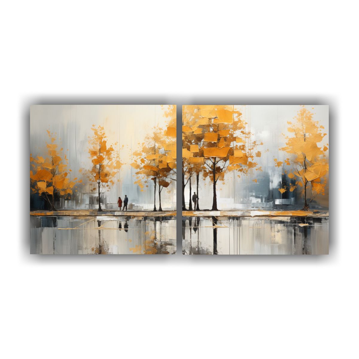 GENERICO - Cuadros Alta Calidad Exposición De árboles Abstractos En P 160x80cm