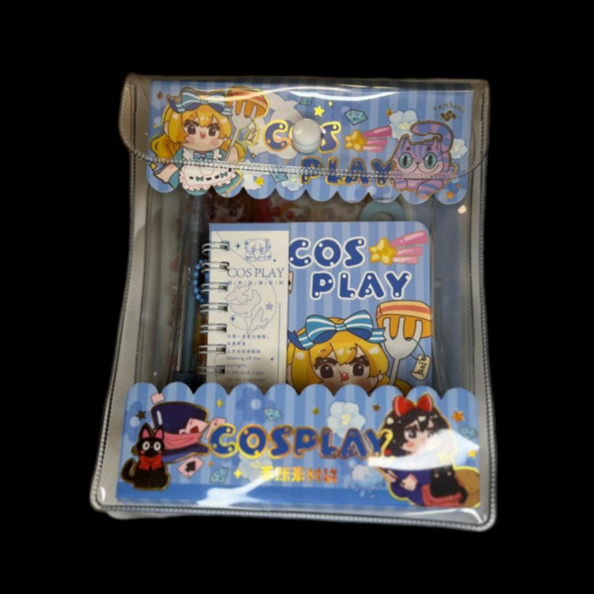 GENERICO - Libreta Princesas Espiral 60 Hojas Kawaii + accesorios