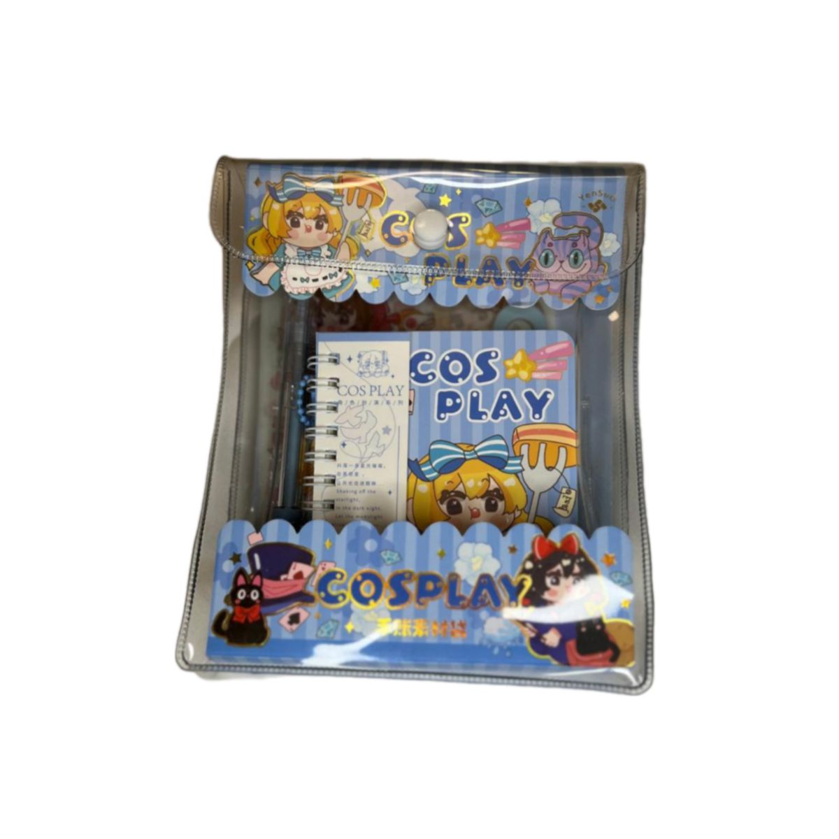 GENERICO - Libreta Princesas Espiral 60 Hojas Kawaii + accesorios