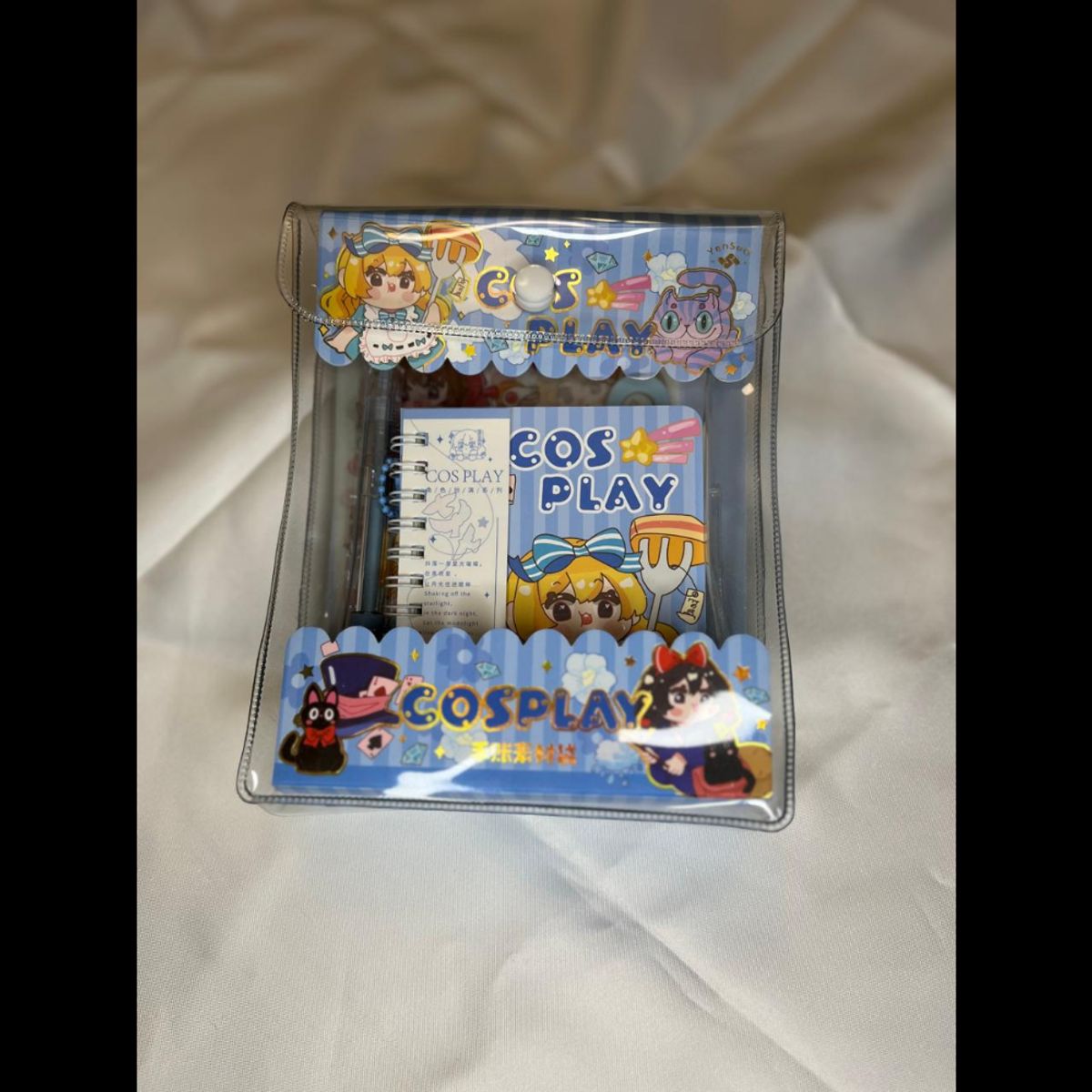 GENERICO - Libreta Princesas Espiral 60 Hojas Kawaii + accesorios