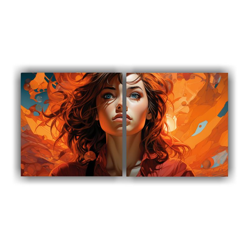 GENERICO - Pinturas Decorativas Pop Art Innovadoras Con Una Mujer Como  160x80cm
