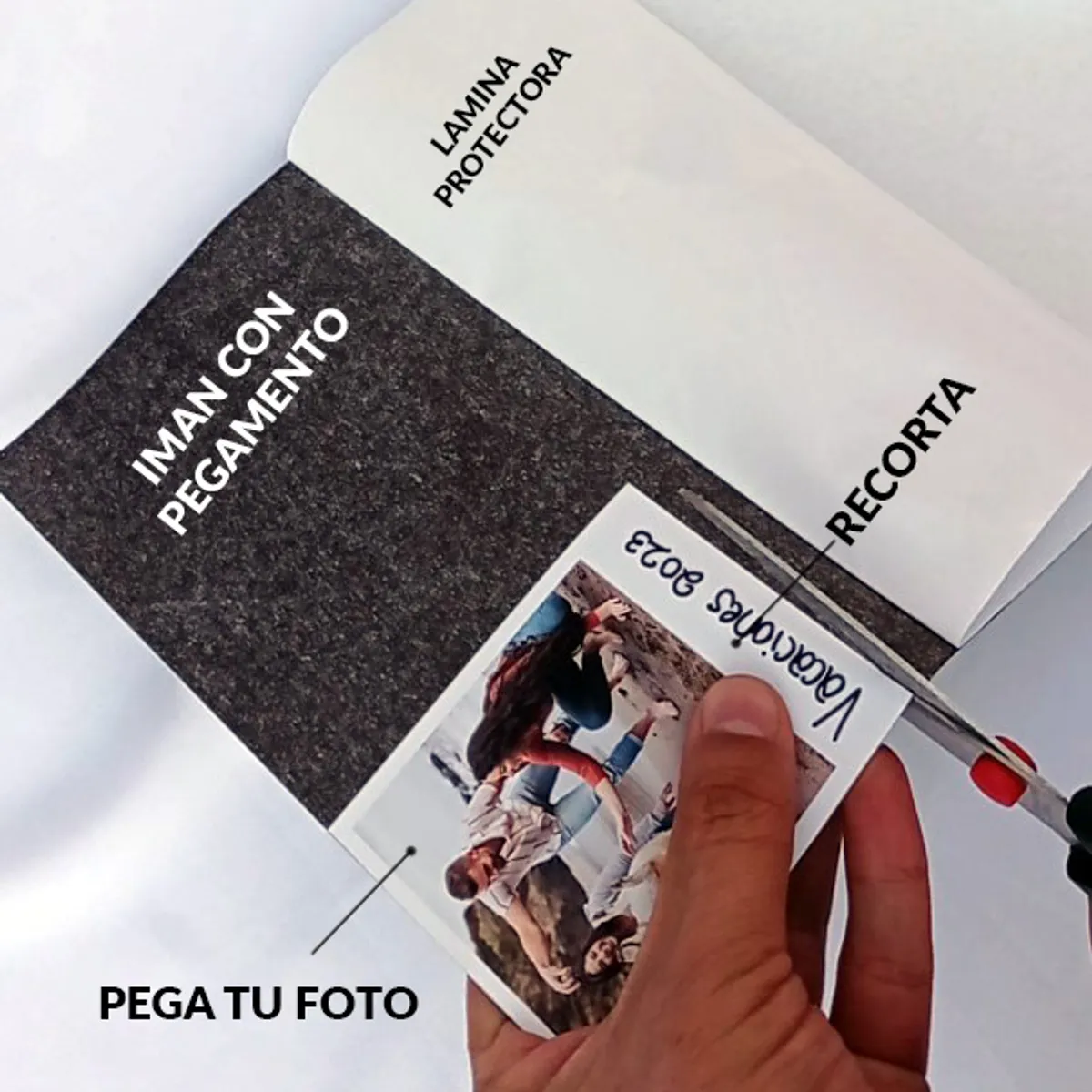 HOPE - Lamina Iman Lado Con Adhesivo 5 Hojas Magnetica Iman