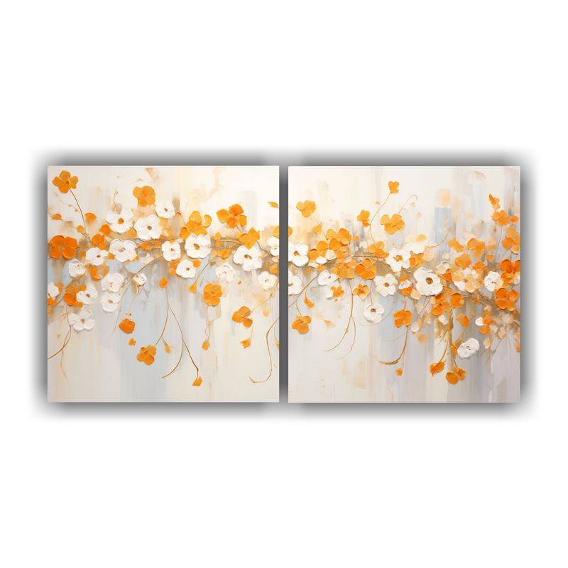 GENERICO - Díptico Impreso Llamativo De Pintura Acrílica Salpicada So 160x80cm