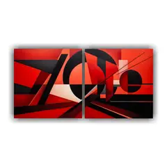 GENERICO - Pintura Abstracta Inspiradora En Estilo Ruso Para Decoració 160x80cm
