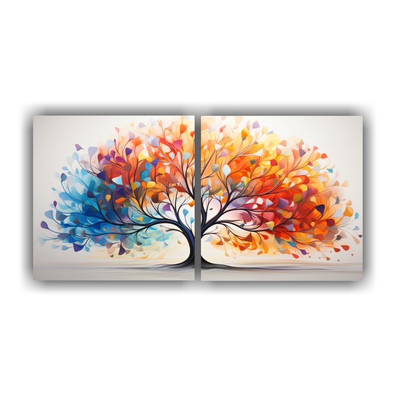 GENERICO - Cuadro Geométrico Luminoso De Diseño Duradero Para Decorac 160x80cm